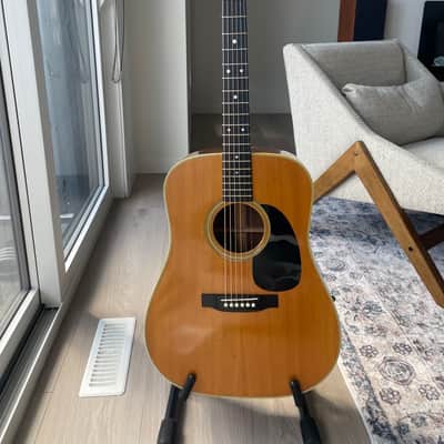 Martin D-28 1969 Natural. Brazilian Rosewood sides & back OHSC image 5