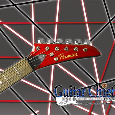 Premier Korean Strat Style Electric 6 String Rare Blackened Rosewood Fretboard image 3
