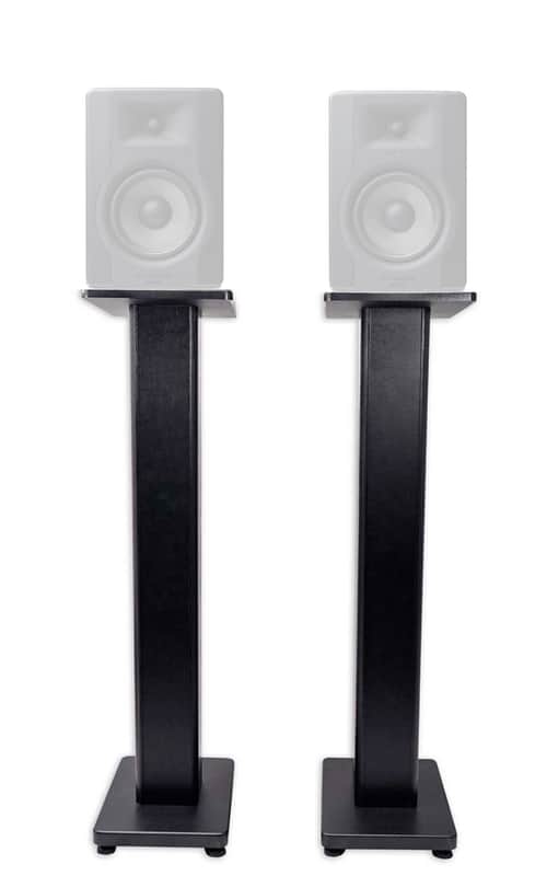 (2) Rockville 36” Studio Monitor Speaker Stands For M-Audio BX8 D3 Monitors image 1