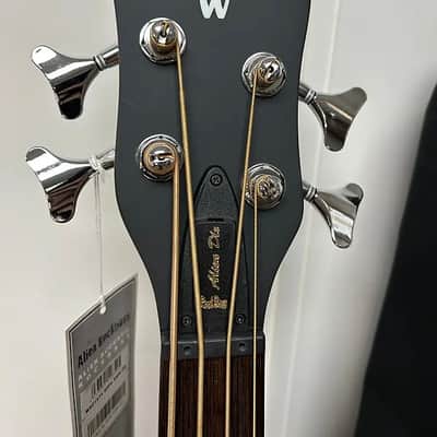 Warwick Rockbass Alien Deluxe 4 String Acoustic Electric Bass - Natural image 3
