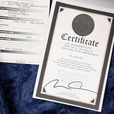 2019 Schecter USA Custom Shop Traditional Wembley-II Lake Placid Blue SSS image 12