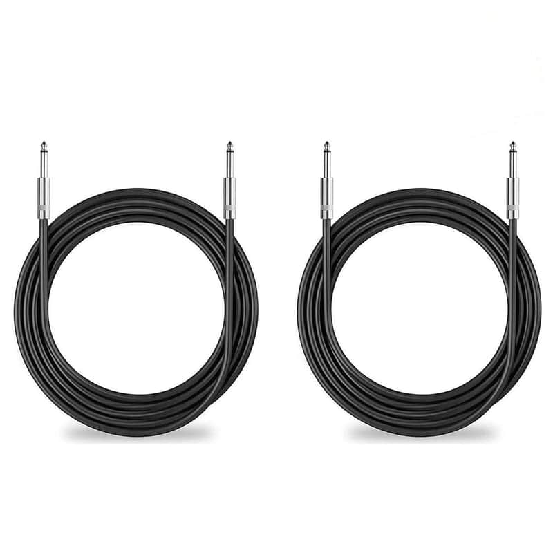 2Pack 100 Ft 1/4" To 1/4" Speaker Cables, True 12Awg Patch Cords, 1/4 Male Inch Dj/Pa Audio Speaker Cable 12 Gauge Wire. image 1