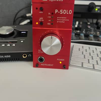 True Systems P-Solo Desktop Microphone Preamp 2010s - Red image 1