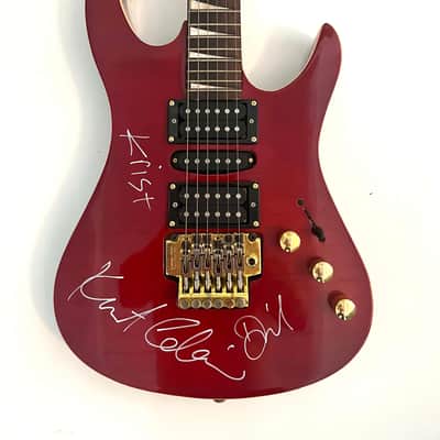 KURT COBAIN AND NIRVANA AUTOGRAPHED GUITAR WITH HISTORY AND COA image 4