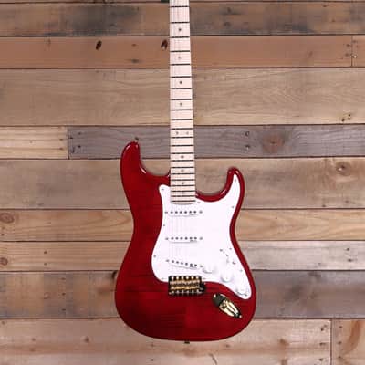 Fender Made in Japan Richie Kotzen Stratocaster Transparent Red Burst w/ Gigbag image 4