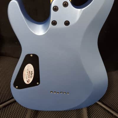 Schecter Diamond series C-6 Deluxe - Metallic Pearl Blue image 4