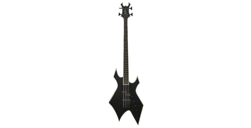 B.C. Rich Chris Kael Signature Warlock Bass, 4-String - Satin Black image 1