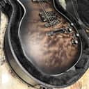 2025 Gibson Mark Morton Signature Les Paul Modern Quilt - Translucent Ebony Burst Satin