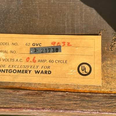 Montgomery Ward 62 GVC 9032 Combo Valco Supro Airline 1960’s - Chrome Panel image 8