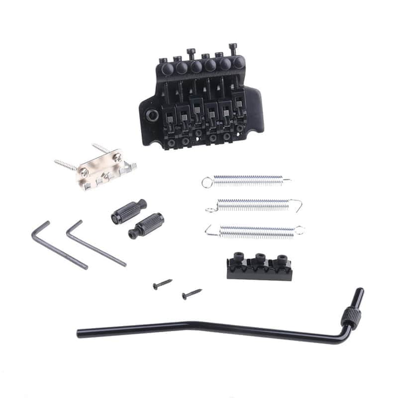 Black Floyd Rose Double Locking Tremolo System Bridge for Electric Guitar Parts 2026 - Zinc Alloy image 1