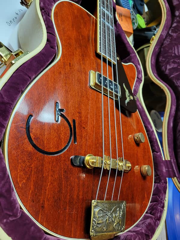 Gretsch Round Up Bass, One of only 2 ever made Custom Shop  RARE! OHC  Geddy Lee 6120 rancher image 1
