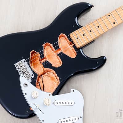 1986 Squier by Fender Bullet S3T (V2) Black w/ American Standard Pickups, E6-Serial Japan MIJ Fujigen image 18