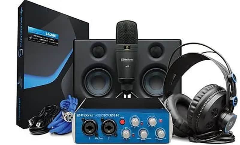 PreSonus AudioBox 96 Ultimate USB Audio Interface Bundle Blue+Warranty image 1