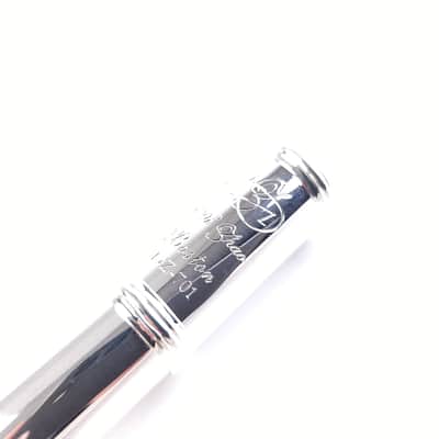 Refurbished++ Di Zhao 701 E Silver Pre-Pro Step Up Flute B Foot Open Hole image 4