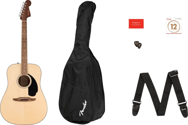 Fender California Standard Redondo Pack, Spruce Top, Black Pickguard, Natural image 1