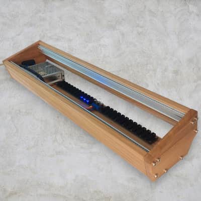 3U / 126hp Eurorack case EVA slim • Rails + Threaded strips / Elm / Powered image 3