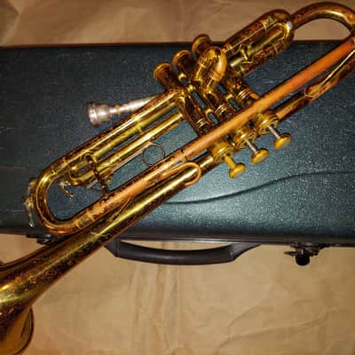 King Cleveland 600 Bb Trumpet Brass with Case, Good Playing Condition image 1