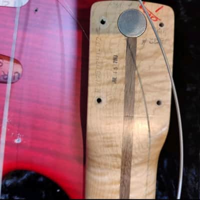 Fender Custom Shop Deluxe Stratocaster Abigail Ybarra Red Hot Pickups Flame Maple image 20