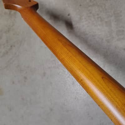 Roasted Maple Strat Neck fits fender Stratocaster body 22 frets Modern Satin image 7
