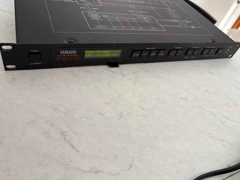 Yamaha TX81Z Rackmount FM Tone Generator 1987 - 1988 - Black image 1