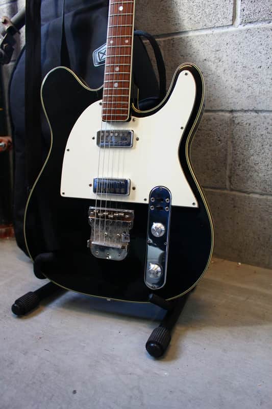 Greco Semi Hollow Body Guitar Black image 1