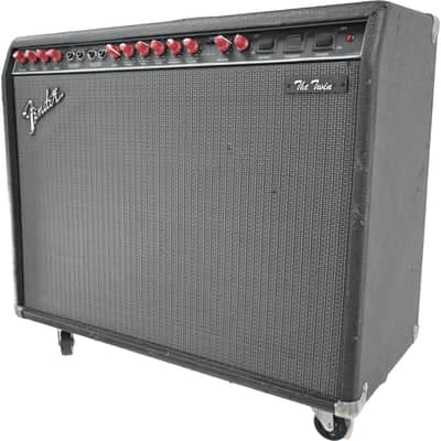 Fender THE TWIN Red Knob Guitar Amp 2x12" Pre-Owned image 5