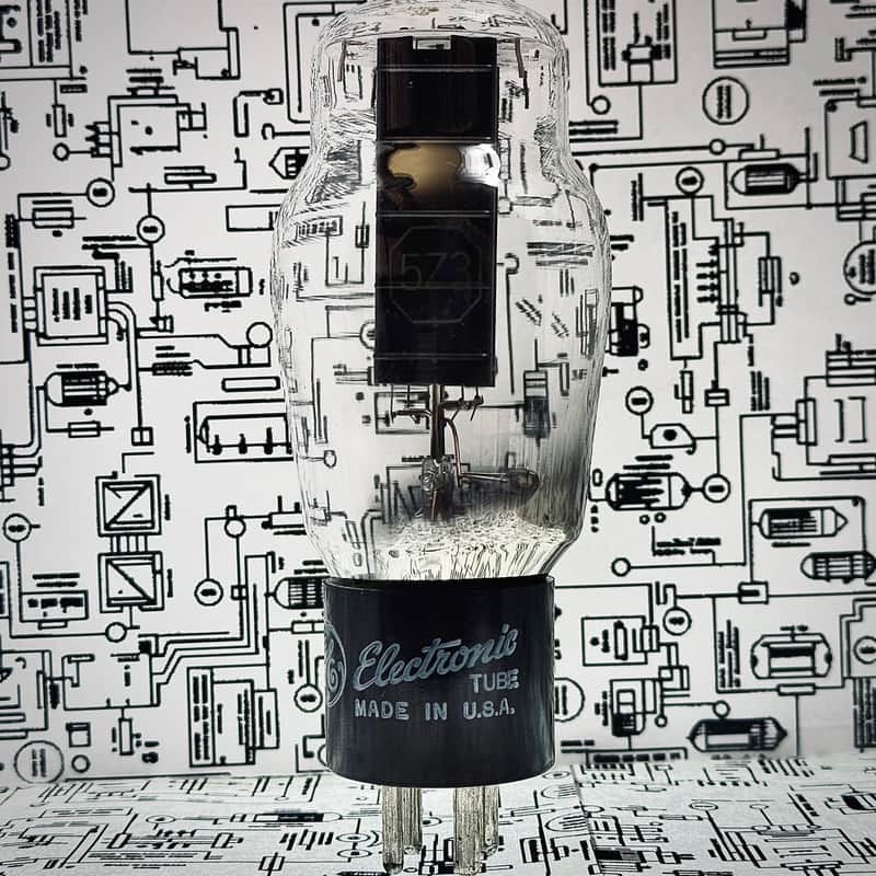 General Electric 5Z3 Rectifier Tube 1949 Black Plates - Tested image 1