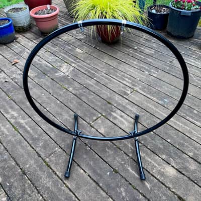 Paiste 28" Gong Stand (Vintage 1977) Symphonic Tam Tam Stand 1977 - Black image 5