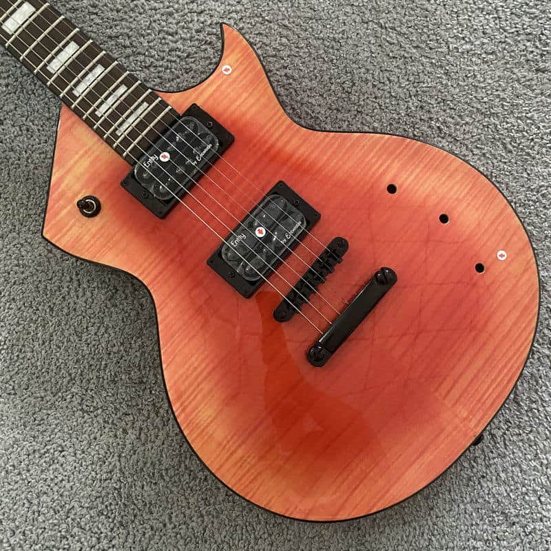 Xavier Transparent Red Single Cut Electric Guitar, Mahogany Body, Maple Neck, Rosewood Fingerboard image 1