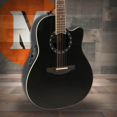 Ovation Pro Series Standard Balladeer E-Acoustic Guitar 2771AX-5 Black (2771AX-5-G) image 1