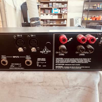 Crown Macro-Tech 36x12 2-Channel Power Amplifier w/FX XLR Input Card #2103 image 6