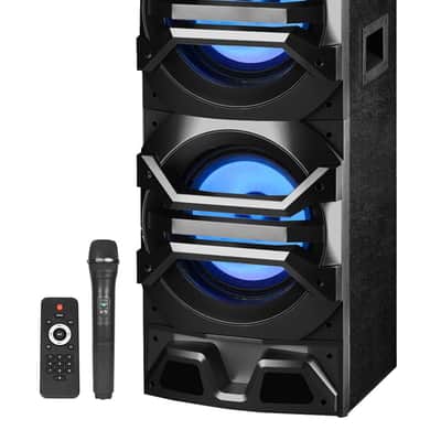 Technical Pro Dual 10" 3000w Home Theater Bluetooth Speakers w/USB/SD/LED+Mic image 8