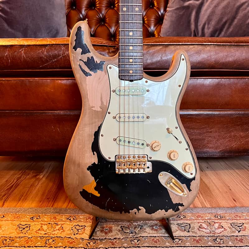 Constantin Guitars Strat Partscaster John Mayer Black1 Replica image 1