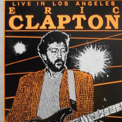 Eric Clapton 1990 Original Concert Poster Los Angeles Forum image 1