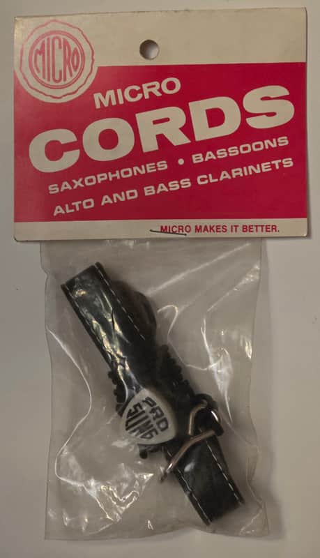 RARE NOS Pro Sling vintage saxophone neck strap ~1950s - also for bassoon, alto & bass clarinet image 1