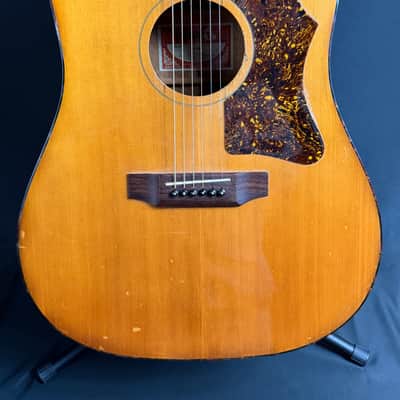 Vintage 1970's Gibson J-40 Dreadnought Acoustic Guitar Natural w/ Case image 2
