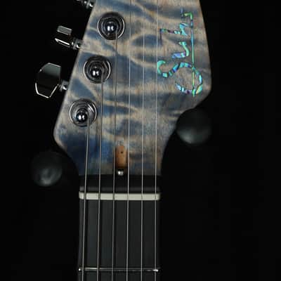 Suhr Custom Modern in Transparent Blue Denim with Black Limba Body image 4