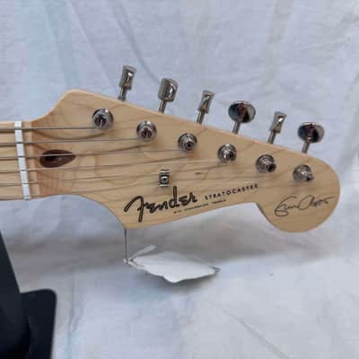 Fender Eric Clapton Stratocaster Guitar with Case 2021 - Olympic White / Maple neck image 7