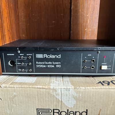 Roland Studio System-100m 190 Rare three-module rack w/ box image 3