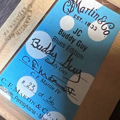 2006 CF Martin JC Buddy Guy Signature Acoustic Electric #23 of 36 Signed Label image 19