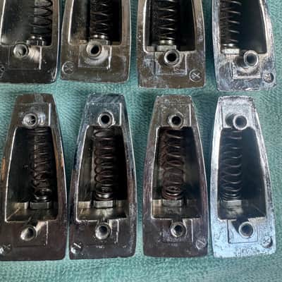 Ludwig Lot of 8 Vintage Large Classic Lugs for Floor Tom or Bass Drum - #1 80s - Chrome image 9