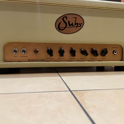 Suhr Badger 30 30-Watt Guitar Amp Head Vintage Cream image 2