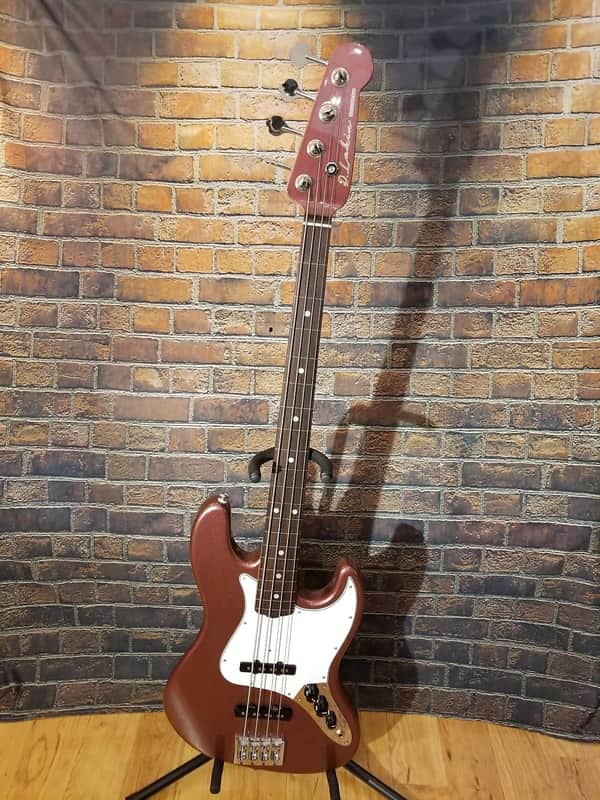 D. Lakin Joe Osborn Greg Rzab Custom 4-String Fretless Bass Burgundy Mist image 1
