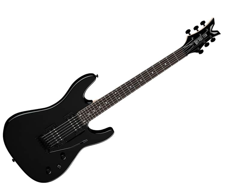 Dean Vendetta XMT Electric Guitar w/Vintage Tremolo Metallic Black image 1