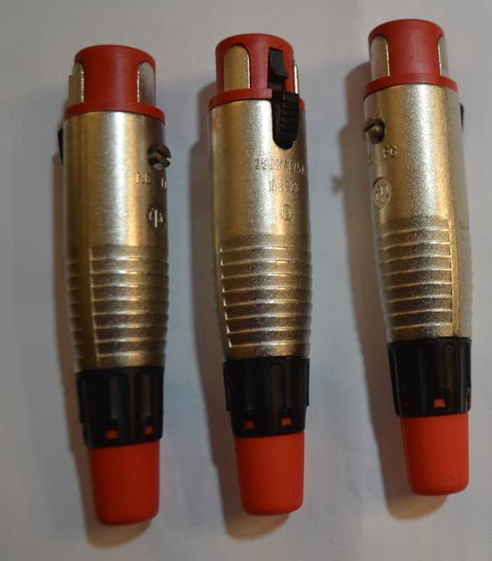 (3) Neutrix xlr ac connectors. new old stock image 1
