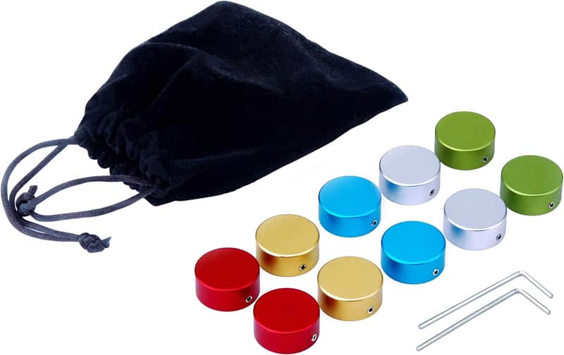 Effects Pedal Footswitch Topper with 3 Screws,Guitar Effect Foot Nail Cap with 2PCS Wrench,10PCS image 1