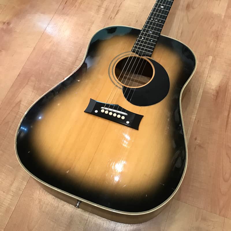 Vintage Grammer Johnny Cash Signature G50 Model Acoustic Guitar 1969 Sunburst image 1