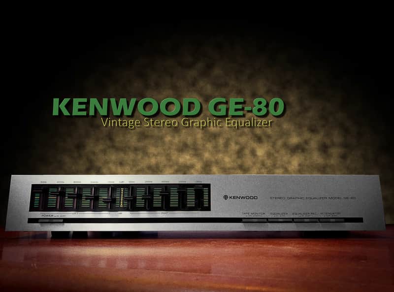 KENWOOD GE-80 🔥RARE🔥 Vintage Stereo Graphic Equalizer image 1