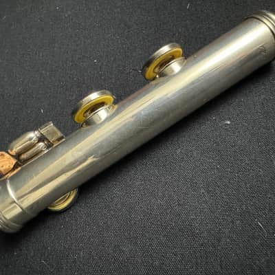 Wm. S Haynes Sterling Silver Flute, CL G#, 1942 image 9
