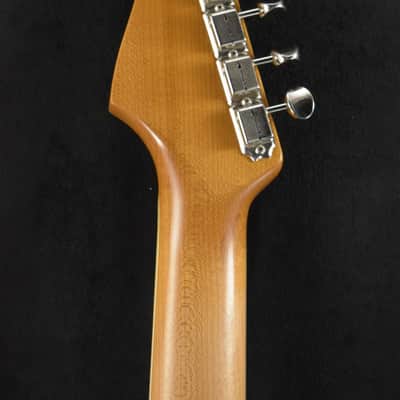 Mint Fender Limited Edition Roasted '65 Strat DLX Closet Classic - Aged Burgundy Mist Metallic image 9